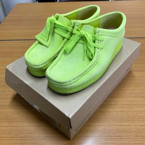 72 CLARKS ORIGINALS クラークス Wallabee ワラビー Lime Suede ライム スエード UK3 [20240225]