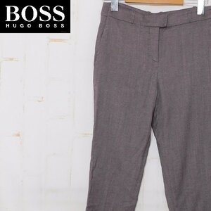 ボスBOSS■テーパードパンツ ウール×レーヨン /ヒューゴボスHUGO BOSS■DE34■ブラウン系 ※MS3411014