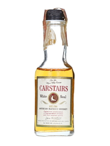 【ミニチュアボトル】CARSTAIRS カーステアズ ホワイトシール アメリカン ブレンデッド ウイスキー 箱なし 容量推定50ml 40％　KBM1367