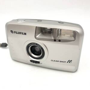 ★通電確認済【FUJIFILM】CLEAR SHOT M フィルムカメラ シルバー 富士フィルム コンパクトカメラ