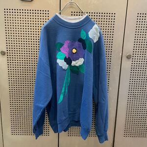 古着　ヴィンテージ　vintage sweat スウェット　トレーナー　ビックサイズ　フェルト　個性派