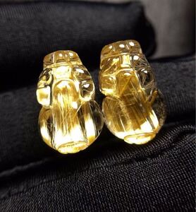 ～【天然】タイチンクオーツ ルース 16x10.4x9.5mm