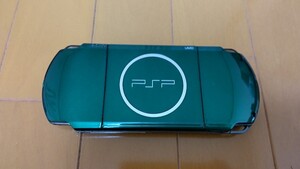 送料無料/ジャンク！PSP本体のみ【PSP-3000】グリーン