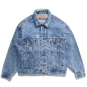 古着 90年代 USA製 リーバイス Levi’s 70507-0219 ケミカルウォッシュ デニムジャケット ジージャン表記：M　gd401728n w40217