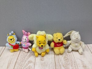 ◇ディズニー TDR くまのプーさん ぬいぐるみバッジ 5点 ピグレット 5L168 【60】