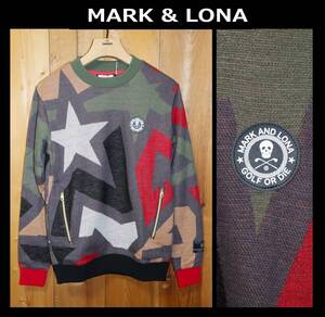 送料無料 即決【未使用】 MARK & LONA ★ Juggle Wind proof Crew Sweater (44サイズ) ★ マーク＆ロナ セーター 税込定価6万1600円 併