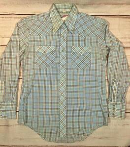 USA直輸入!!　Bronco Western Shirts 古着チェック ウエスタンシャツ　Size15-1/2（日本Lサイズ程度） USED　ウェスタンシャツ