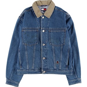 古着 90年代~ トミーヒルフィガー TOMMY HILFIGER デニムジャケット Gジャン レディースL相当 ヴィンテージ /eaa488848 【Elulu/エルル】