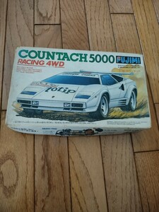 フジミ ミニ四駆 1/32 カウンタック レーシング4WD 1988年？ 約35年前 当時物 希少 未組立 プラモデル