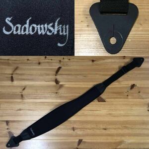 美品 Sadowsky NEOSTRAP S サドウスキー ネオプレン ストラップ ブラック Sサイズ ベース 4弦 5弦 6弦 コンフォート COMFORT STRAPP BASS