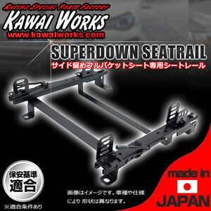 カワイ製作所 フルバケ用シートレール ヴィヴィオ KK3 KK4 KW3 KW4 運転席 STDタイプ ダブルロック SU003RD 日本製 レカロ用