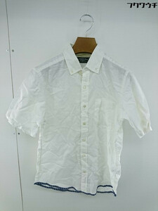 ◇ green label relaxing グリーンレーベル UNITED ARROWS ボタンダウン BD 半袖 シャツ サイズS ホワイト メンズ