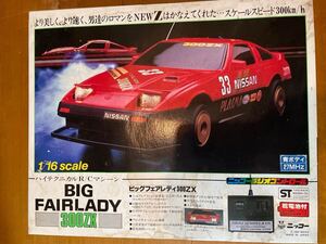 難あり　未使用品　NIKKO/ニッコー　フェアレディ300ZX ラジオコントロール 1/16青ボディ　長期保管品