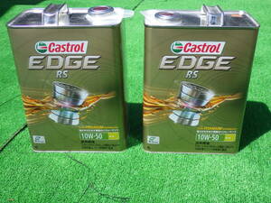 在庫処分　カストロール　EDGE RS 10W-50 4L缶　Castrol #3 未開封