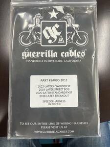 ☆FXBB/S、FXBR/S、FXLRSTおよびFXDRS☆Guerrilla Cables（ゲリラケーブルズ)☆22インチ（約56cm）☆未使用☆ハーレーダビッドソン☆