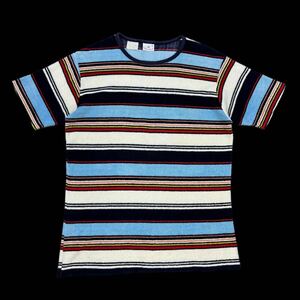 70s Donegal Border Pile Tee Surf Tee 70年代 ドネガル ボーダー パイルTシャツ サーフT vintjge ヴィンテージ