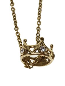 GUESS◆ネックレス/ステンレス/カラーストーン/GLD/トップ有/レディース