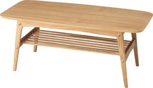 ヘンリー センターテーブル 天然木(アッシュ) 天然木化粧繊維板(アッシュ) ウレタン塗装 ナチュラル HOT-534NA