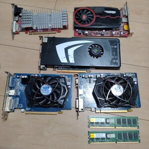 【まとめ売り】 グラフィックボード？　PC パーツ　動作未確認　ジャンクとして　RADEON nvidia elixir SAPPHIRE