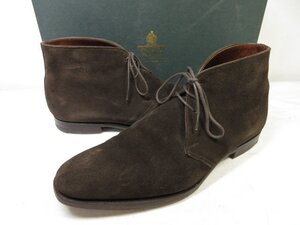 【クロケット＆ジョーンズ CROCKETT&JONES】 ハンドグレード CAMBERLEY キャンベリー チャッカブーツ 靴 (メンズ) 6.5D 茶 □30MZA6156