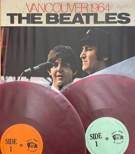 レア！2LP TMOQ盤 Red WAX「The Beatles / Vancouver 1964」ビートルズ ジョンレノン ポールマッカートニー ジョージハリソン リンゴスター