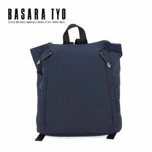 送料300円(税込)■cp073■レディース BASARA TYO ファビオ2 ビジネスリュック ネイビー/ブラック 15950円相当【シンオク】