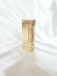 希少 ダンヒル dunhill ローラガスライター アウタージャケット ストライプ 金無垢 18K 中古