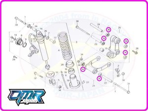 【新品】 オイルシール (リアサス／リンク) NC19 MC11 91202-HC5-005