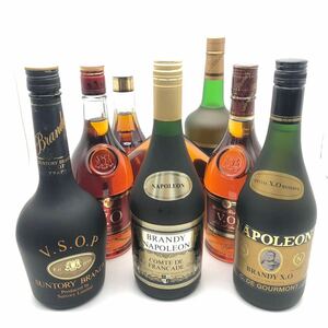 【未開栓/まとめ売り】 ブランデー 8本セット Chabot VO VSOP ナポレオン等 640~720ml 37~43%