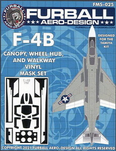 1/48 ファーボールデカール　F-4B ファントムⅡ(タミヤ製)用 キャノピーなどマスク