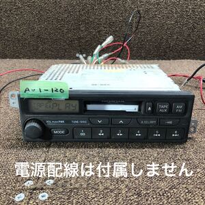 AV1-120 激安 カーステレオ HONDA 39100-S3N-9012-M1 CM620J0 カセットデッキ FM/AM オーディオ 本体のみ 簡易動作確認済み 中古現状品