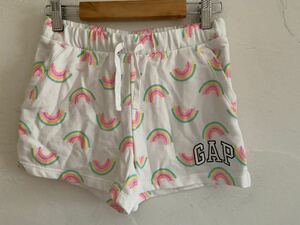 【送料無料】中古 GAP ギャップ ショートパンツ 虹 レインボー サイズ140