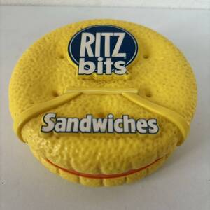 ★アメリカンアンティーク ヴィンテージ 1991 リッツ ビット サンドイッチ プラスチック容器 レトロ RITZ bits Sandwiches