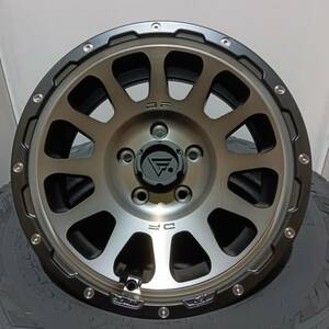 数量限定 デルタフォース オーバル 7.0J-16+35 5/114 マットスモークポリッシュ オープンカントリーR/T 235/70R16 2024年製 デリカD5