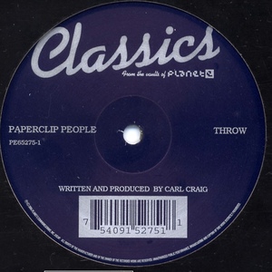 Paperclip People Throw / The Climax/ Planet E PE65275-1 12インチ 中古盤 / House, Techno