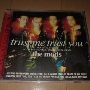 THE MODS trust me trust you 中古CD ザ・モッズ　森山達也