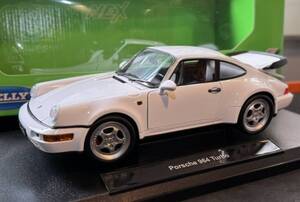 ★☆ポルシェ911ターボ（964）1990 - Welly 1/18 ほぼ新品☆★