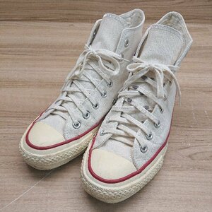 ◇ CONVERSE コンバース オールスター7AH01 カジュアル 定番 ハイカットスニーカー サイズ7 ホワイト メンズ E