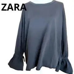 ZARA カットソー　長袖Tシャツ　キャンディスリーブ