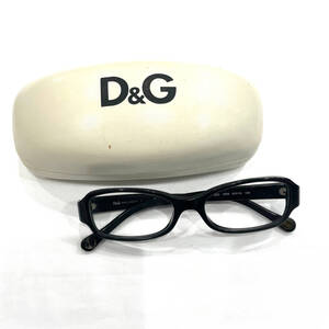 1円～★D&G　ドルチェアンドガッバーナ　眼鏡　メガネ　ブラック　50□16-130　Y411-319