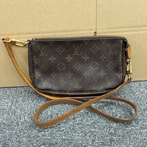 411◎1円スタート◎【ファスナー金具破損】 LOUIS VUITTON ルイヴィトン アクセソワール M40712 モノグラム ポーチ ショルダー 【149460】