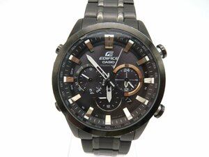 1円◆稼働◆ カシオ EQW-T630J エディフィス 黒 ソーラー メンズ 腕時計 N26609
