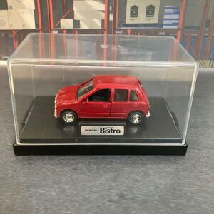 エムテック ミニカー スバル ヴィヴィオビストロ 赤 1/43 SUBARU VIVIO 