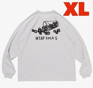 XL 極少 即発送 24AW WTAPS IOCA / LS / COTTON. HWANG YUSUN ASH GRAY ダブルタップス ロングスリーブ ティー 長袖 Tシャツ ロンT グレー