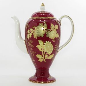 ウェッジウッド ポット■トンキンルビー コーヒーポット 大型 1個 WEDGWOOD 1級品 希少 美品