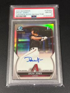 【Druw Jones】/499 1st Bowman auto Topps PSA8