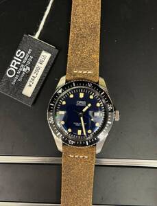 新品　オリス　ダイバーズ　６５　ブルー　レザー　０１　７３３　７７２０　４０５５腕時計 ORIS