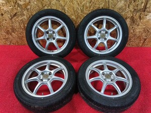 ZEPHYRホイール!! 16x5.5J +39 夏タイヤ付き 175/60R16 4本セット 中古 売切!!