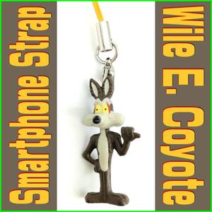 ワイリーコヨーテ Wile E Coyote 携帯電話 スマホ ストラップ 未使用保管品 レア 美品 Looney Tunes MOPAR MOON ムーンアイズ アメリカ雑貨