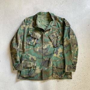 70’s U.S.ARMY ERDL GREEN LEAF JUNGLE FATIGUE JACKET 4TH 米軍実物 古着　Vintage used